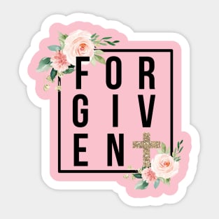 Forgiven Sticker